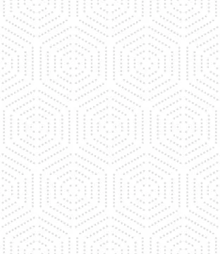 Seamless Vector Pattern With Hexagonal Dotted Shapes Stockillustratie
