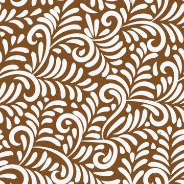 Seamless vector pattern with iced gingerbread Stock Illustration