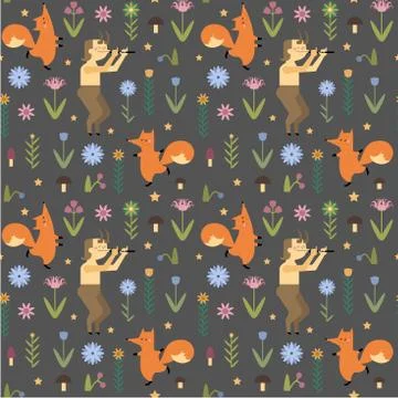 Seamless vector pattern Stock Illustration