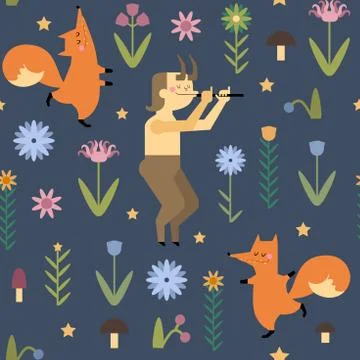 Seamless vector pattern Stock Illustration