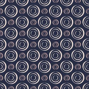 Seamless vector pattern.  Japanese ornament. Stylized  shell snail. Illustrazione stock