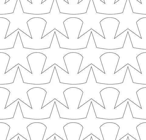 Seamless vector pattern in a linear style from stars and triangles.Seamless Stock-Illustration