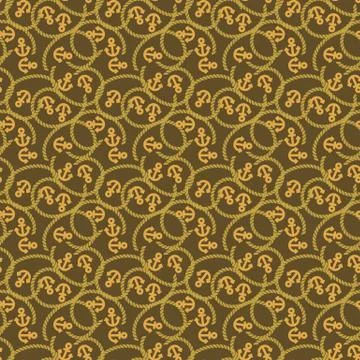 Seamless vector pattern marine theme Stock Illustration