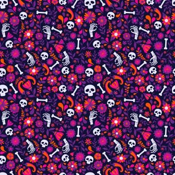 Seamless vector pattern with mexican elements. Perfect artistic background for イラスト素材