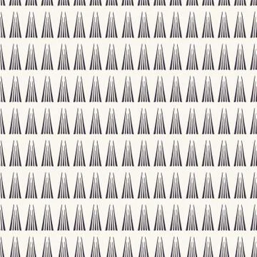 Seamless vector pattern. Modern geometric hand drawn triangle stripes. Repeating 스톡 일러스트
