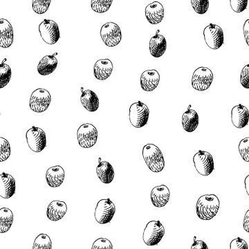 Seamless vector pattern with olives olive branch Stock Illustration