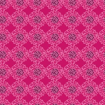 Seamless vector pattern with ornamental circular shapes Stock Illustration