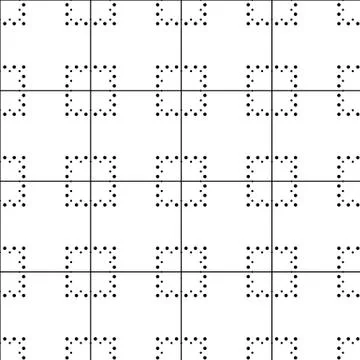 Seamless vector pattern, packing design. Repeating motif. Texture, background. Stockillustratie