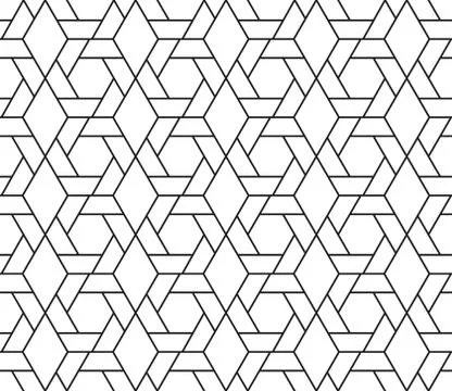 Seamless vector pattern, parallel and connecting lines. Isolated outline on a 스톡 일러스트