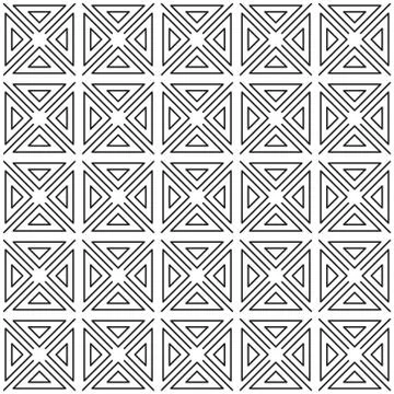Seamless vector pattern, parallel and connecting lines. Isolated outline on a Stock Illustration