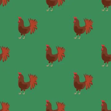 Seamless vector pattern with pet birds on a blue background. Stock Illustration