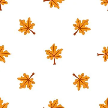 Seamless vector pattern with plant leaves. Illustrazione stock