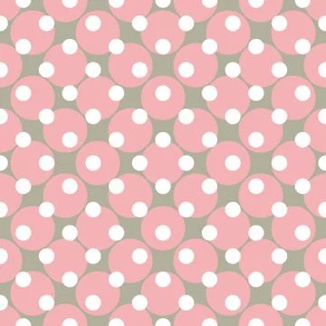 Seamless vector pattern with polka dots Stock Illustration
