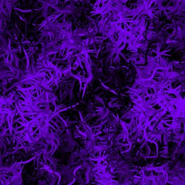 Seamless vector pattern with purple grass or herb on a dark background Stock Illustration