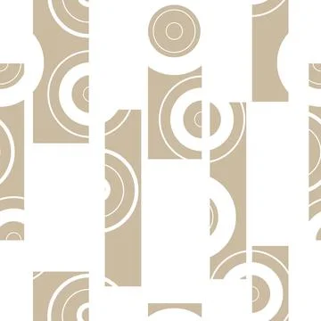 Seamless vector pattern of rectangles and circles. Illustrazione stock