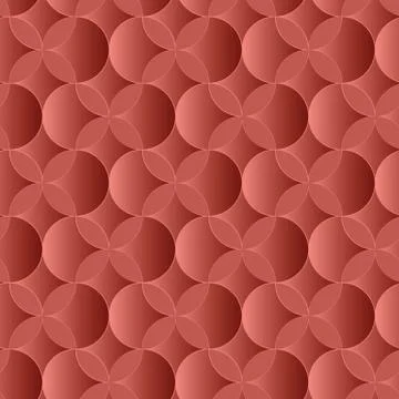 Seamless vector pattern with red paperct ornament Stock Illustration