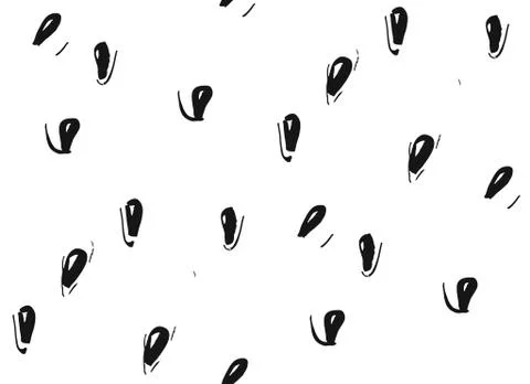 Seamless vector pattern of red watermelon flesh with black seeds. Simple and Illustrazione stock