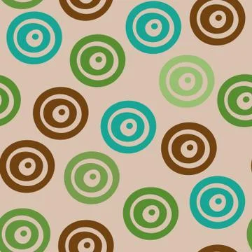 Seamless vector pattern with round colorful checkers pieces 스톡 일러스트