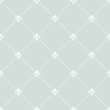 Seamless Vector Pattern With Royal Lily Stock Illustration