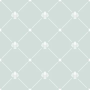 Seamless Vector Pattern With Royal Lily Stock Illustration