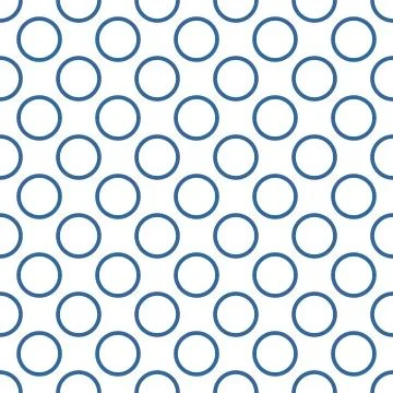 Seamless vector pattern with sailor navy blue polka dots on white background Stockillustratie