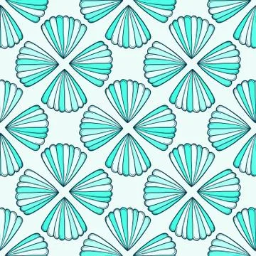 Seamless vector pattern. Simple abstract background. Illustration for wrappin Stock Illustration