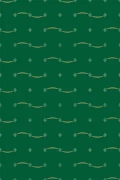 Seamless vector pattern with small stylized flowers and wavy lines in vintage Stock Illustration