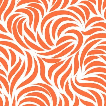 Seamless vector pattern of smooth lines or brush strokes of Lush Lava. Blank for Stock Illustration