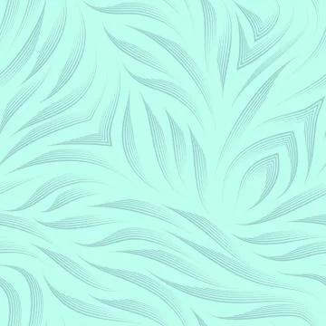 Seamless vector pattern of smooth lines drawn by a turquoise pen on a blue Illustration