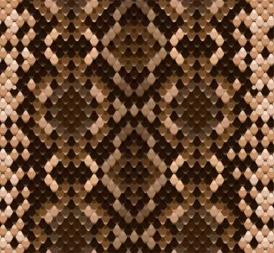 Seamless vector pattern of snake skin realistic illustration Stockillustratie