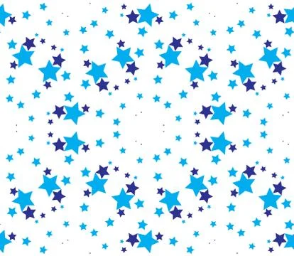 Seamless vector pattern with stars geometrical ornament Stock Illustration