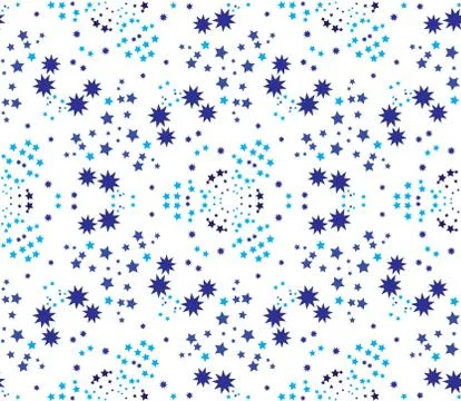 Seamless vector pattern with stars geometrical ornament Illustrazione stock