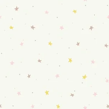 Seamless vector pattern with stars Stock Illustration