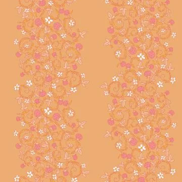 Seamless vector pattern with strawberry, berry 스톡 일러스트