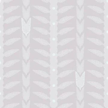 Seamless vector pattern with stripes and leaves Stock-Illustration