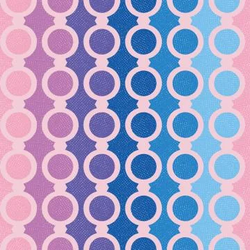 Seamless vector pattern with stripes and circles Illustrazione stock