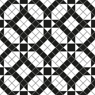 Seamless vector pattern with stripes, lines tile. Abstract geometric reticulate Stock Illustration