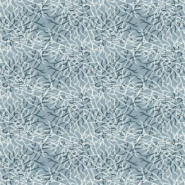 Seamless vector pattern with tangled branches Illustrazione stock