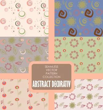 Seamless vector pattern on the theme decorativ abstract Stock Illustration