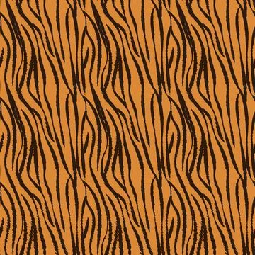 Seamless vector pattern of tiger skin. イラスト素材