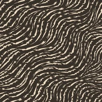 Seamless vector pattern of torn lines on a brown backdrop. Diagonal torn lines Illustrazione stock