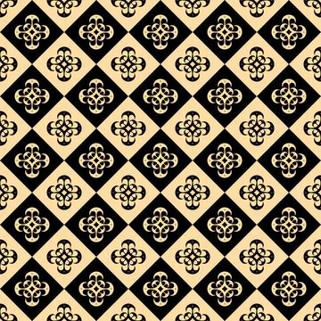 Seamless vector pattern in traditional Asian style 스톡 일러스트