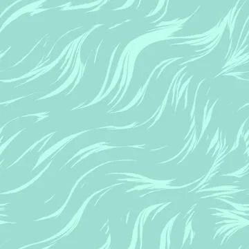Seamless vector pattern of turquoise color from abstract waves and splashes 스톡 일러스트
