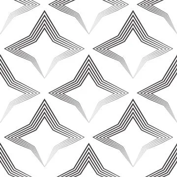 Seamless vector pattern of uneven black lines drawn by a pen in the form of Stock Illustration