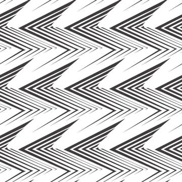 Seamless vector pattern of uneven black lines drawn with a pen in the form of Stock Illustration