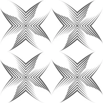 Seamless vector pattern of uneven lines drawn with a pen in the form of corners Illustrazione stock