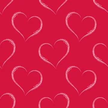 Seamless vector pattern from Valentine's Day Stock Illustration