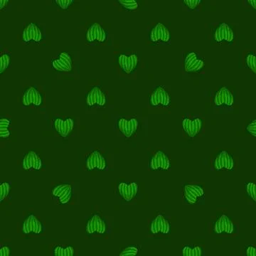Seamless vector pattern of watermelons. Illustration in cartoon style. Stock Illustration