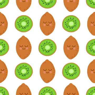 Seamless vector pattern on white background Illustrazione stock