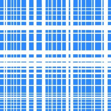 Seamless vector pattern. White, thick and thin, horizontal and vertical stripes Stock Illustration